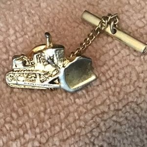Vintage Bulldozer tie Tack